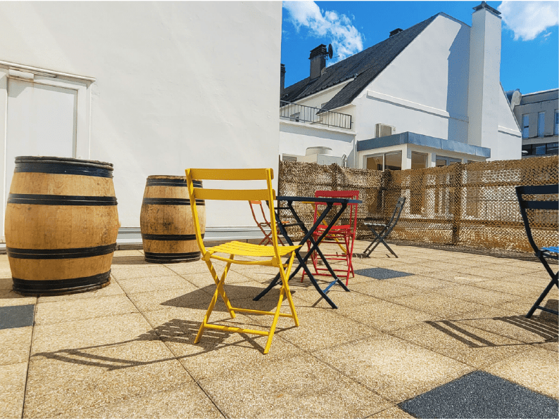 Terrasse, Up2You centre d'affaire a Tours, Coworking, Location de Bureaux et Salles